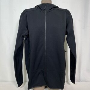 Kirkland Signature Long Sleeve Full Zip Hooded Fleece Black Jacket Women's LARGE